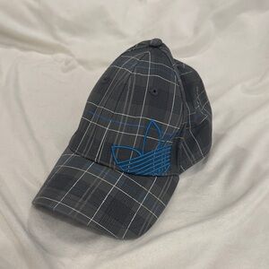 Adidas Men's Grey Plaid Cap